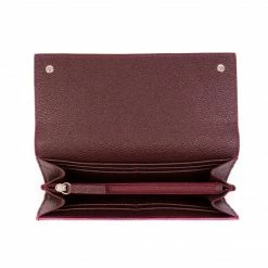 LUXTRA Evening Bags Esther Apple Leather Vegan Continental Wallet | Burgundy & Magenta 10 LUXTRA Evening Bags Esther Apple Leather Vegan Continental Wallet | Burgundy & Magenta