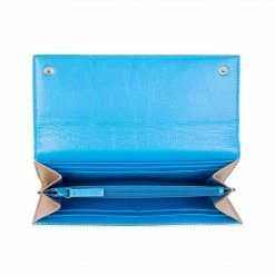 LUXTRA Evening Bags Esther Recycled Nylon Continental Wallet | Cream Tricolour