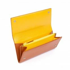 LUXTRA Esther Recycled Nylon Continental Wallet | Tan Evening Bags