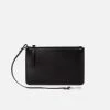 LUXTRA Clutch Bags Junko Smooth Apple Leather Vegan Pouch | Black