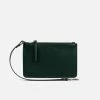 LUXTRA Clutch Bags Junko Smooth Apple Leather Vegan Pouch | Ivy Green
