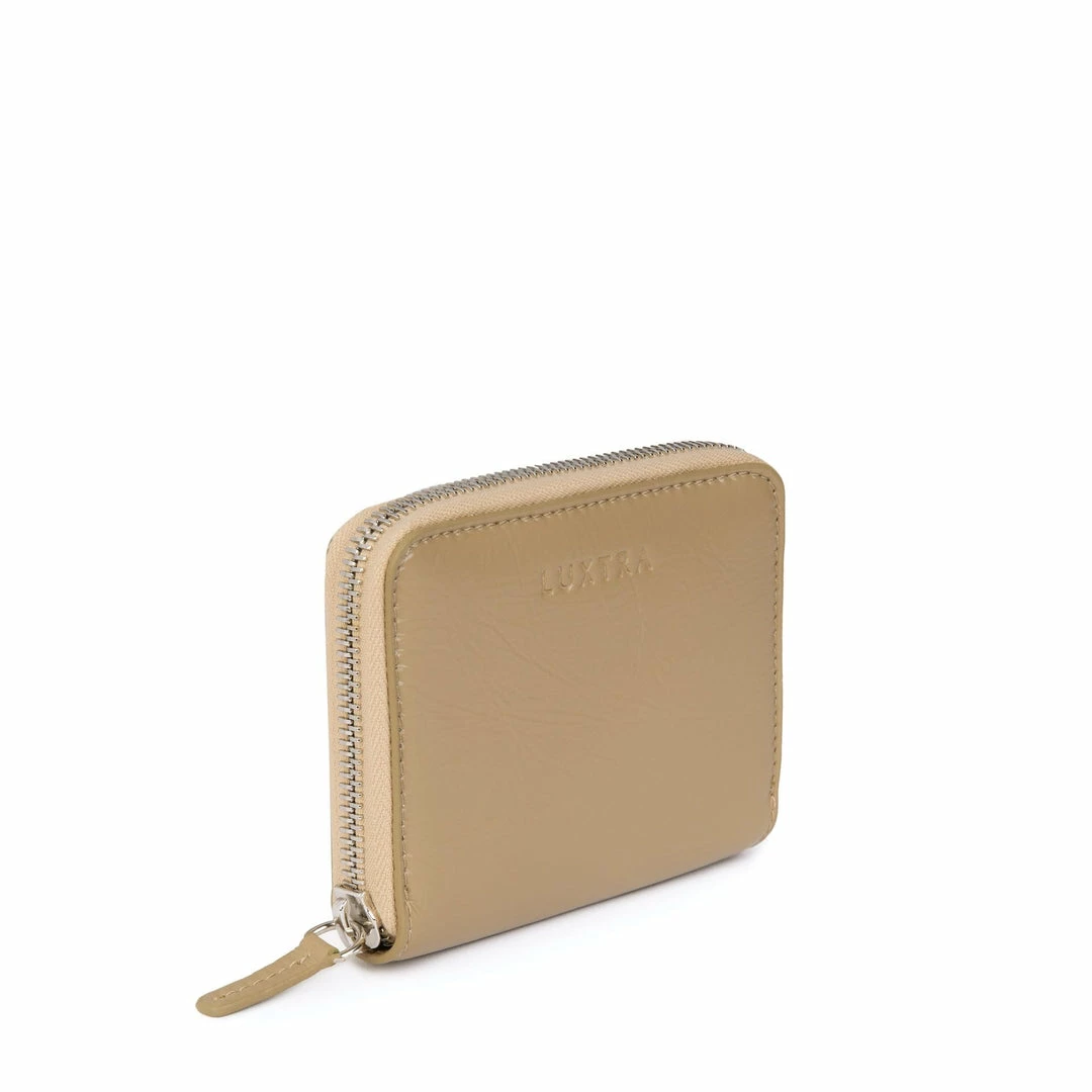 LUXTRA Margrethe Recycled Nylon Vegan Small Zip Wallet | Biscuit 5 LUXTRA Margrethe Recycled Nylon Vegan Small Zip Wallet | Biscuit