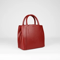 LUXTRA Nina Desserto® Cactus Leather Vegan Mini Handbag | Dark Cherry Bags