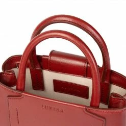 LUXTRA Nina Desserto® Cactus Leather Vegan Mini Handbag | Dark Cherry Bags