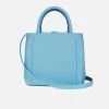 LUXTRA Bags Nina Sileather™ Silicone Vegan Leather Mini Handbag | Periwinkle Blue