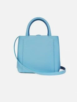 LUXTRA Bags Nina Sileather™ Silicone Vegan Leather Mini Handbag | Periwinkle Blue