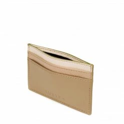 LUXTRA Accessories Colvin Recycled Nylon Vegan Card Holder | Cream Tricolour