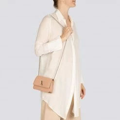 LUXTRA Bags Zaha Apple Leather Vegan Belt Bag | Ballet Pink