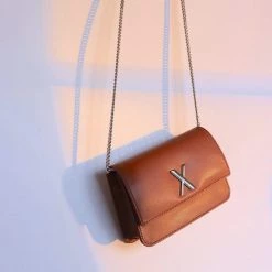 LUXTRA Bags Zaha Bio-Leather Vegan Leather Belt Bag | Caramel