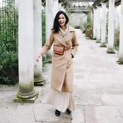 LUXTRA Bags Zaha Bio-Leather Vegan Leather Belt Bag | Caramel