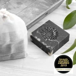 Maison Meunier Activated Charcoal Face & Body Vegan Cleansing Bar | Lavender & Tea Tree 100g Women's Vegan Gifts Under £30