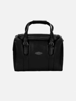Mela Bags Adam Apple Leather Duffel Bag | Black