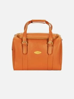 Mela Bags Adam Apple Leather Duffel Bag | Brown