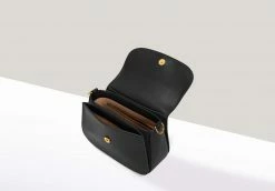 Mela Celim Apple Leather Vegan Crossbody Bag | Black