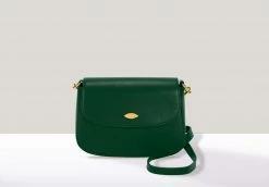 Mela Celim Apple Leather Vegan Crossbody Bag | Green