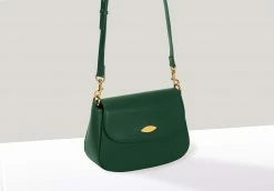 Mela Celim Apple Leather Vegan Crossbody Bag | Green