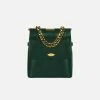 Mela Bags Mona Apple Leather Crossbody Bag | Deep Green