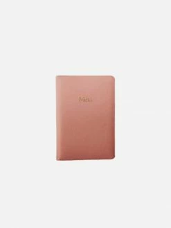 Mela Accessories Lennox Apple Leather Vegan Journal | Dusty Rose