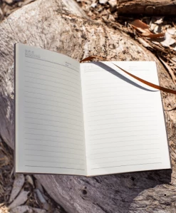 Mela Accessories Lennox Apple Leather Vegan Journal | Dusty Rose