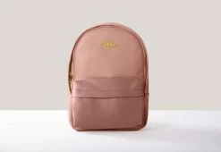 Mela Majd Apple Leather Vegan Backpack | Dusty Rose