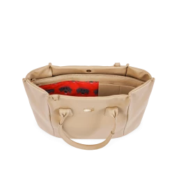 Melina Bucher Angel Extra Large Vegan Leather Shopper Bag | Beige Bags