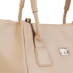 Melina Bucher Angel Extra Large Vegan Leather Shopper Bag | Beige Bags