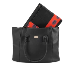 Melina Bucher Angel Extra Large Vegan Leather Shopper Bag | Black Bags