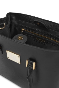 Melina Bucher Bags Bailey Mirum® Leather Vegan Handbag | Black & Nude