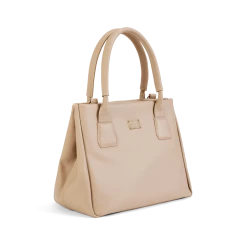 Melina Bucher Indy Vegan Leather Tote Bag | Beige Bags