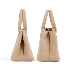 Melina Bucher Indy Vegan Leather Tote Bag | Beige Bags