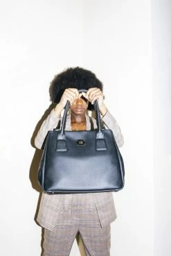 Melina Bucher Indy Vegan Leather Tote Bag | Black 19 Melina Bucher Indy Vegan Leather Tote Bag | Black