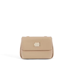 Melina Bucher Bags Trudy Vegan Leather Crossbody Clutch Bag | Beige