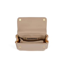 Melina Bucher Bags Trudy Vegan Leather Crossbody Clutch Bag | Beige