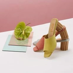 Mesa Octavia Recycled Vegan Suede Mule | Citron Shoes