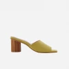 Mesa Octavia Recycled Vegan Suede Mule | Citron Shoes