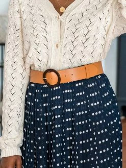 Minuit Sur Terre Opus Apple Leather Vegan Belt | Chestnut Accessories