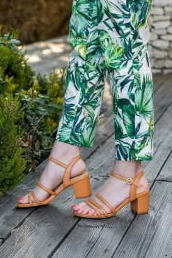 Minuit Sur Terre Abbartello Apple Leather Vegan Block Heeled Sandals | Camel 8 Minuit Sur Terre Abbartello Apple Leather Vegan Block Heeled Sandals | Camel