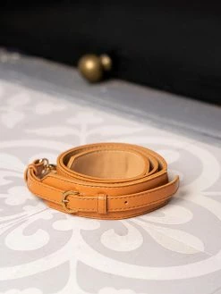 Minuit Sur Terre Crossbody Bags Classic Apple Leather Vegan Crossbody Strap | Light Camel