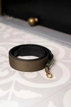 Minuit Sur Terre Classic Vegan Leather Crossbody Strap | Khaki Crossbody Bags