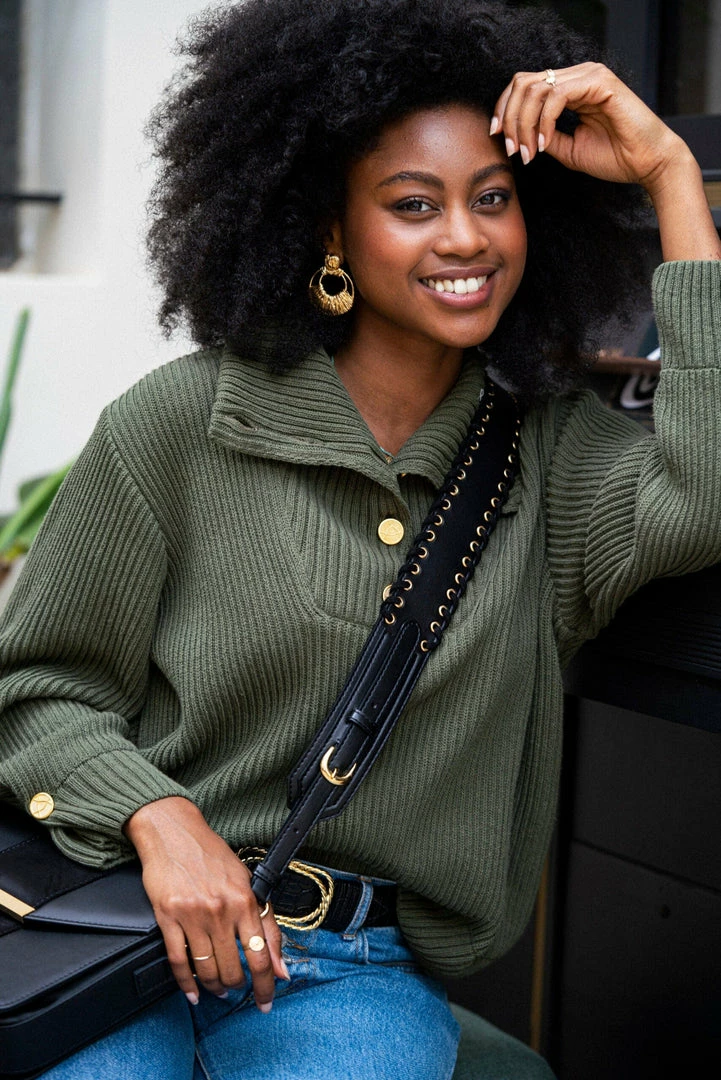 Minuit Sur Terre Crossbody Bags Lace-Up Apple Leather Vegan Crossbody Strap | Black 4 Minuit Sur Terre Crossbody Bags Lace-Up Apple Leather Vegan Crossbody Strap | Black