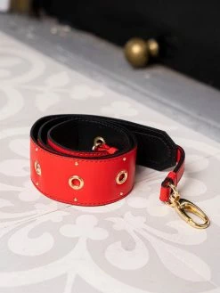 Minuit Sur Terre Crossbody Bags Eyelets Apple Leather Vegan Crossbody Strap | Red Kiss