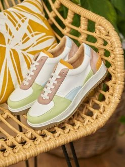 Minuit Sur Terre Aveiro Vegan Leather Trainers | Pastel