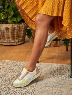 Minuit Sur Terre Aveiro Vegan Leather Trainers | Pastel