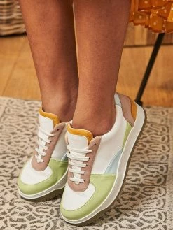 Minuit Sur Terre Aveiro Vegan Leather Trainers | Pastel