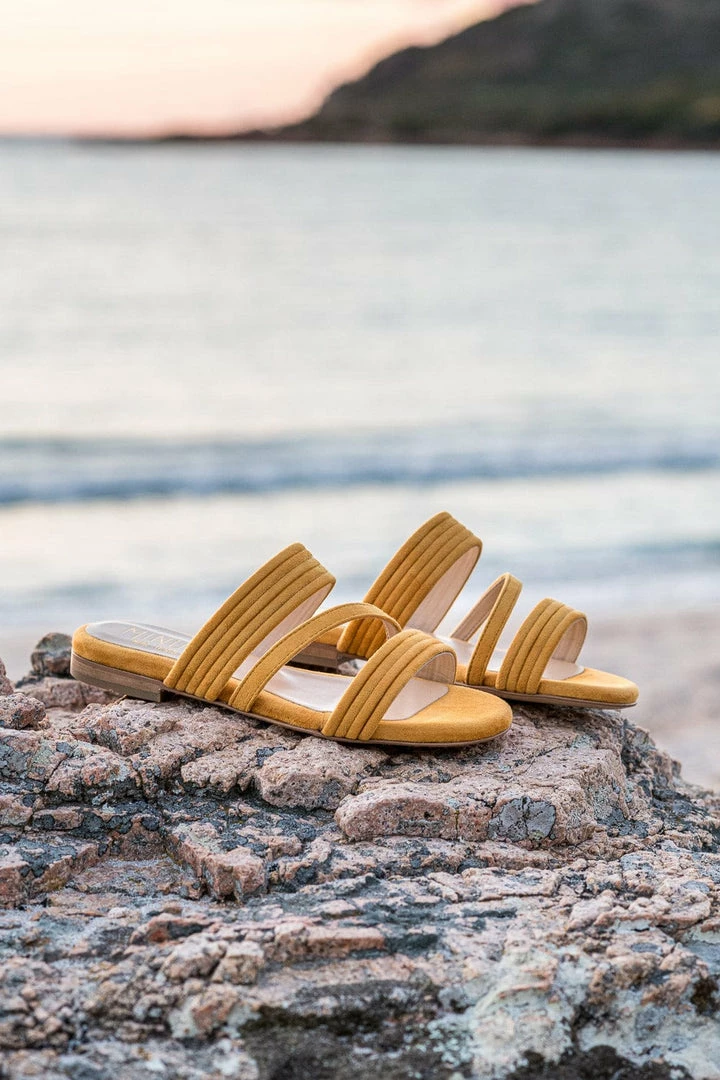 Minuit Sur Terre Cupabia Vegan Suede Slip On Sandals | Saffron Shoes 7 Minuit Sur Terre Cupabia Vegan Suede Slip On Sandals | Saffron Shoes