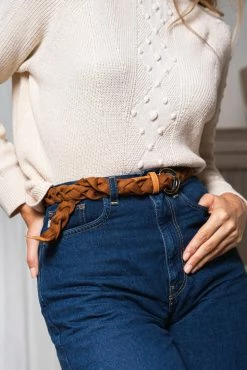 Minuit Sur Terre Clothing Fjord Recycled Cotton Roll Neck Jumper | Ecru