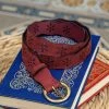Minuit Sur Terre Folk Openwork Vegan Belt | Brick Red