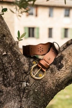 Minuit Sur Terre Accessories Folk Openwork Vegan Belt | Bronze