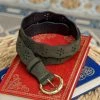 Minuit Sur Terre Folk Openwork Vegan Belt | Khaki Accessories