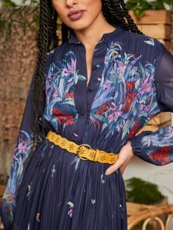 Minuit Sur Terre Folk Openwork Vegan Belt | Sarffron Accessories